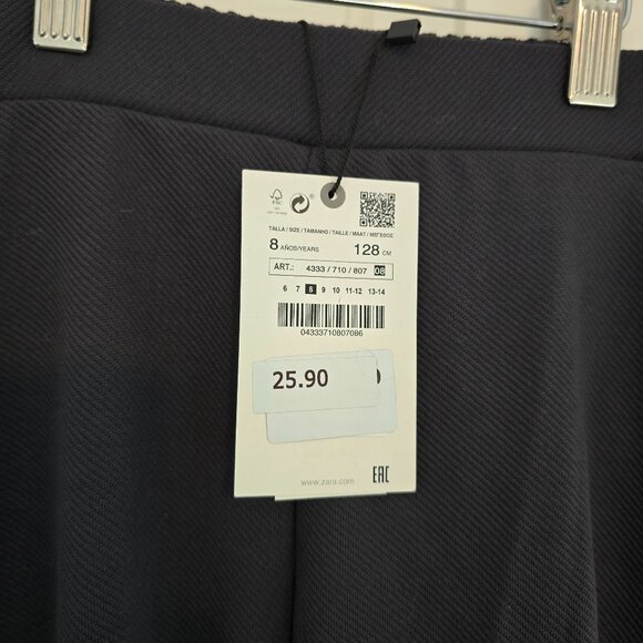 Zara Black Cargo Pants - Size 8 - Picture 3 of 4